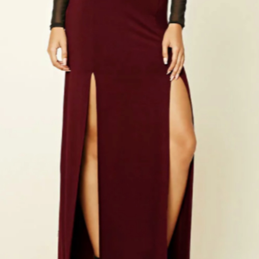 Slit Maxi Skirt